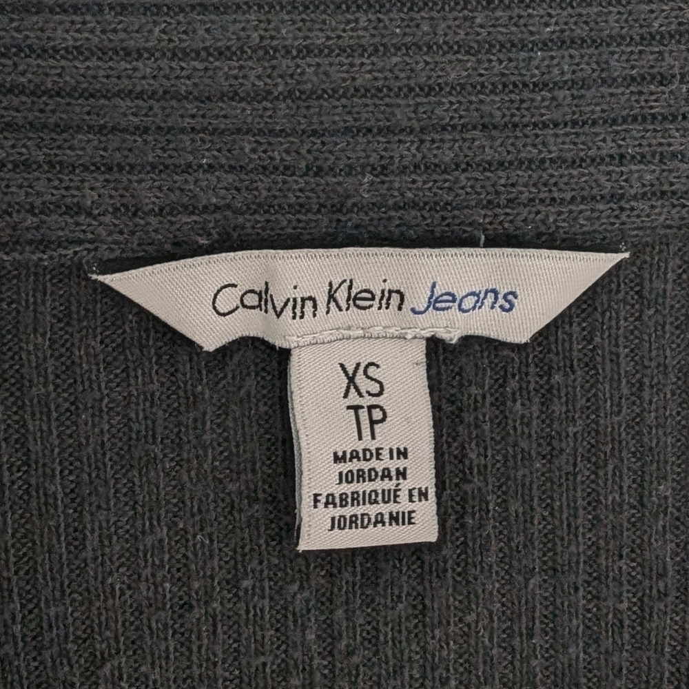 2/15$ Calvin Klein Black Open Front Cardigan - Picture 4 of 7